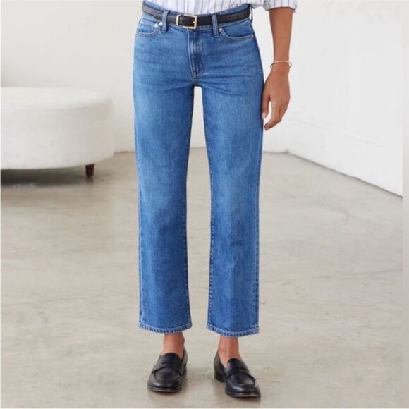 AYR Women's Straight Leg Jeans - Blue - Picture 2 of 7